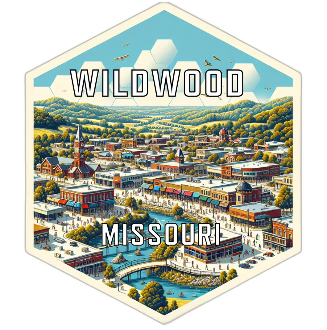 Wildwood Missouri Travel Destination Souvenir Vinyl Decal Sticker 4-Inch