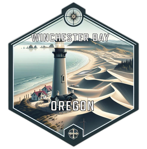 Winchester Bay Oregon Travel Destination Souvenir Vinyl Decal Sticker 6-Inch
