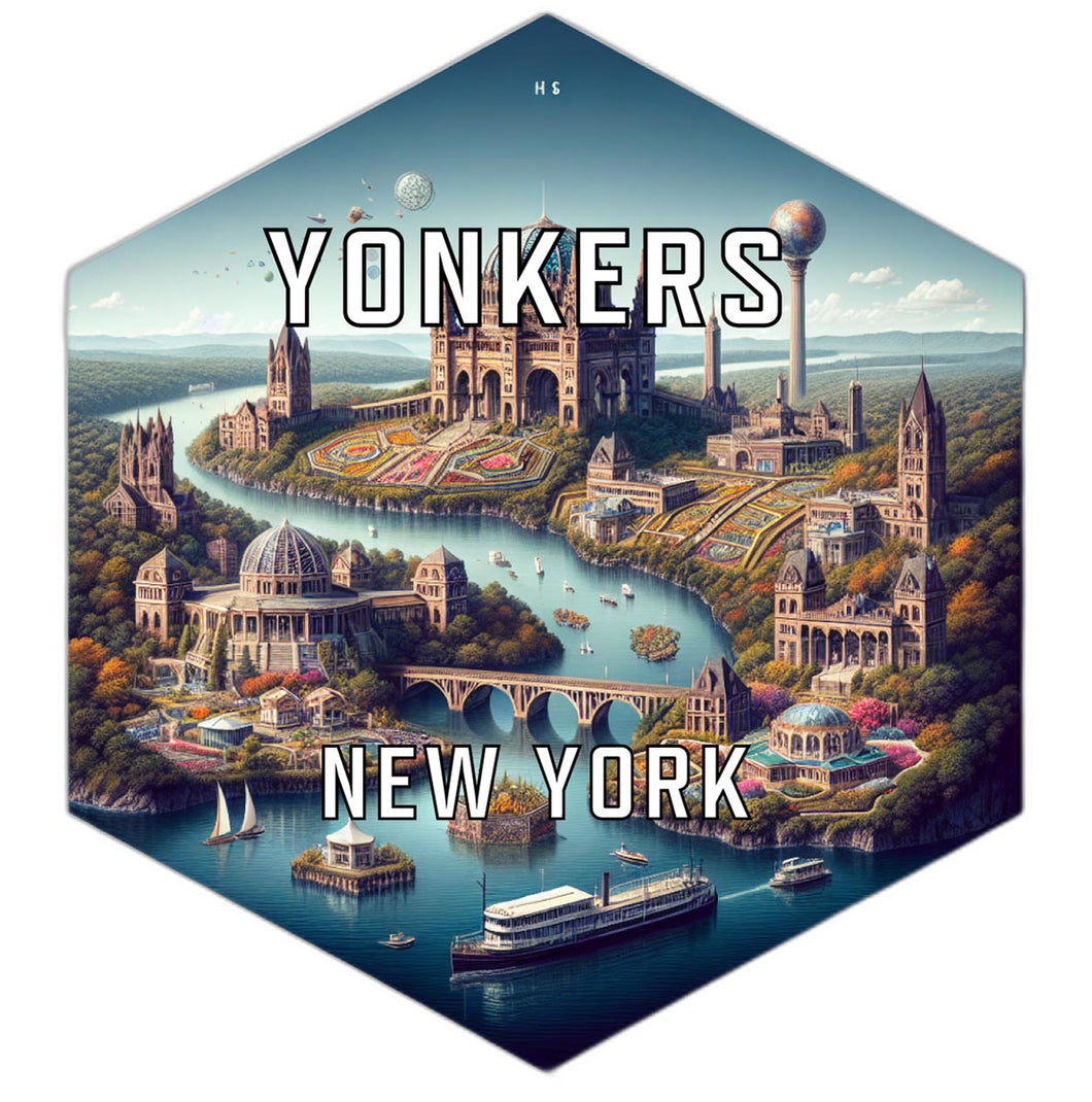 Yonkers New York Travel Destination Souvenir Vinyl Decal Sticker 2-Inch