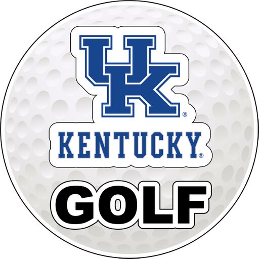 Kentucky Wildcats 4-Inch Round Golf Ball Vinyl Decal Sticker