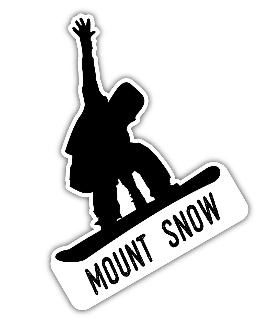 Mount Snow Vermont Ski Adventures Souvenir 4 Inch Vinyl Decal Sticker Board Design