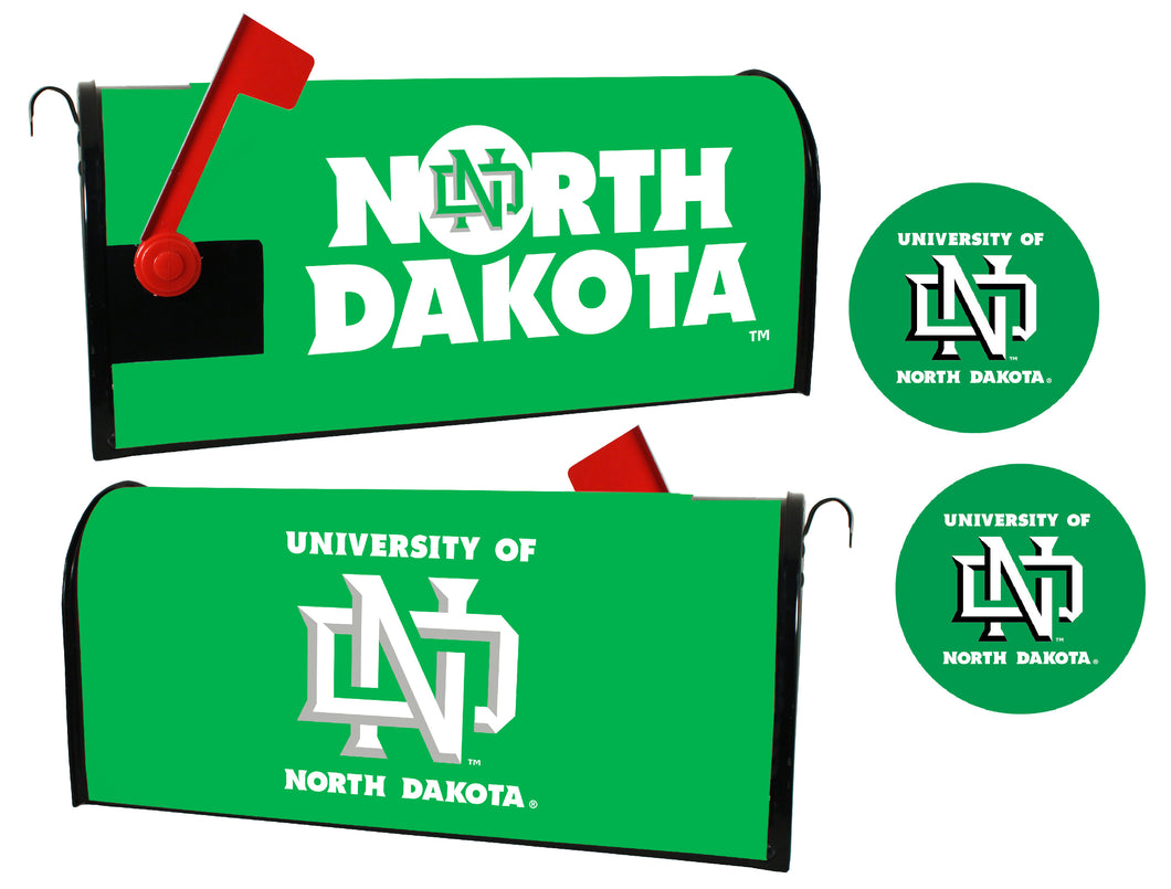 North Dakota Fighting Hawks NCAA Officially Licensed Mailbox Cover & Sticker Set