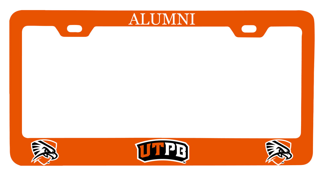NCAA University of Texas of the Permian Basin Alumni License Plate Frame - Colorful Heavy Gauge Metal, Officially Licensed
