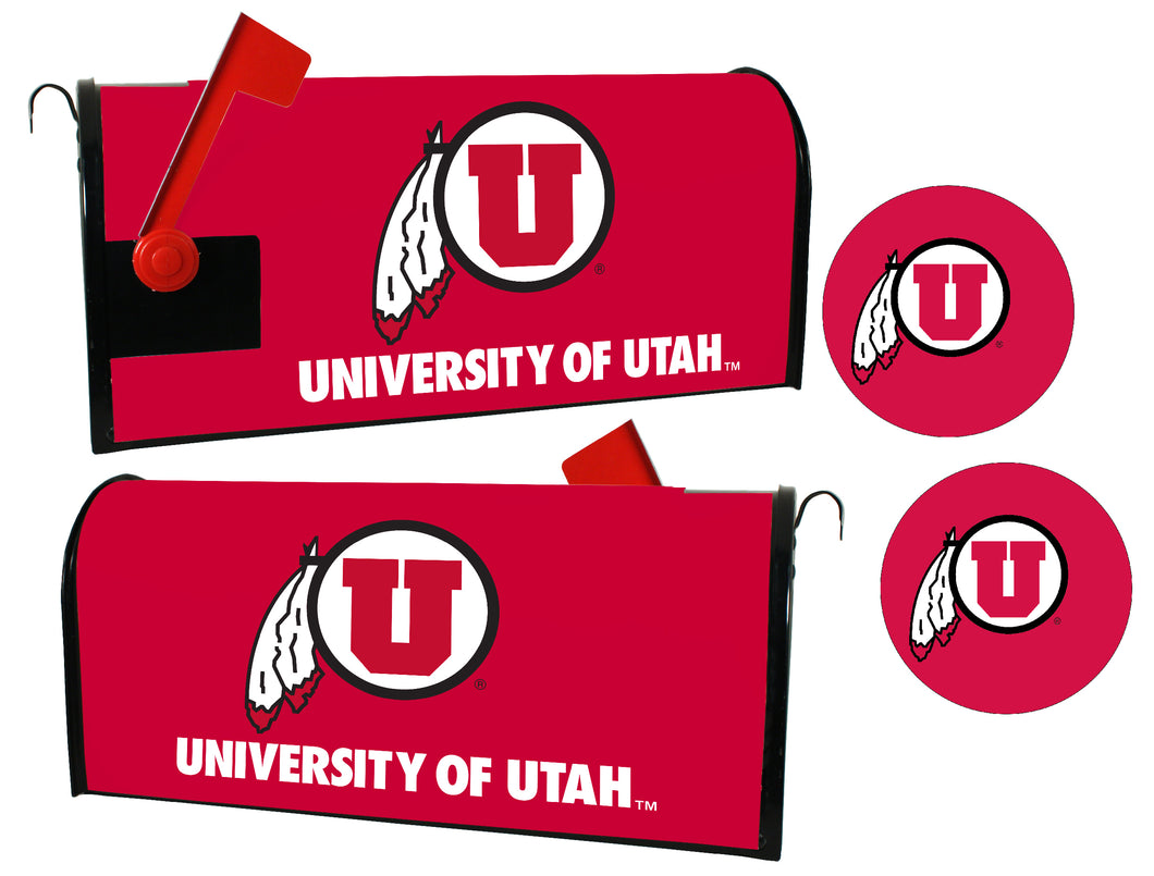 Utah Utes NCAA Officially Licensed Mailbox Cover & Sticker Set