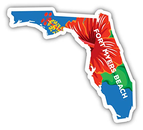 Fort Myers Beach Florida Souvenir State Shape 4