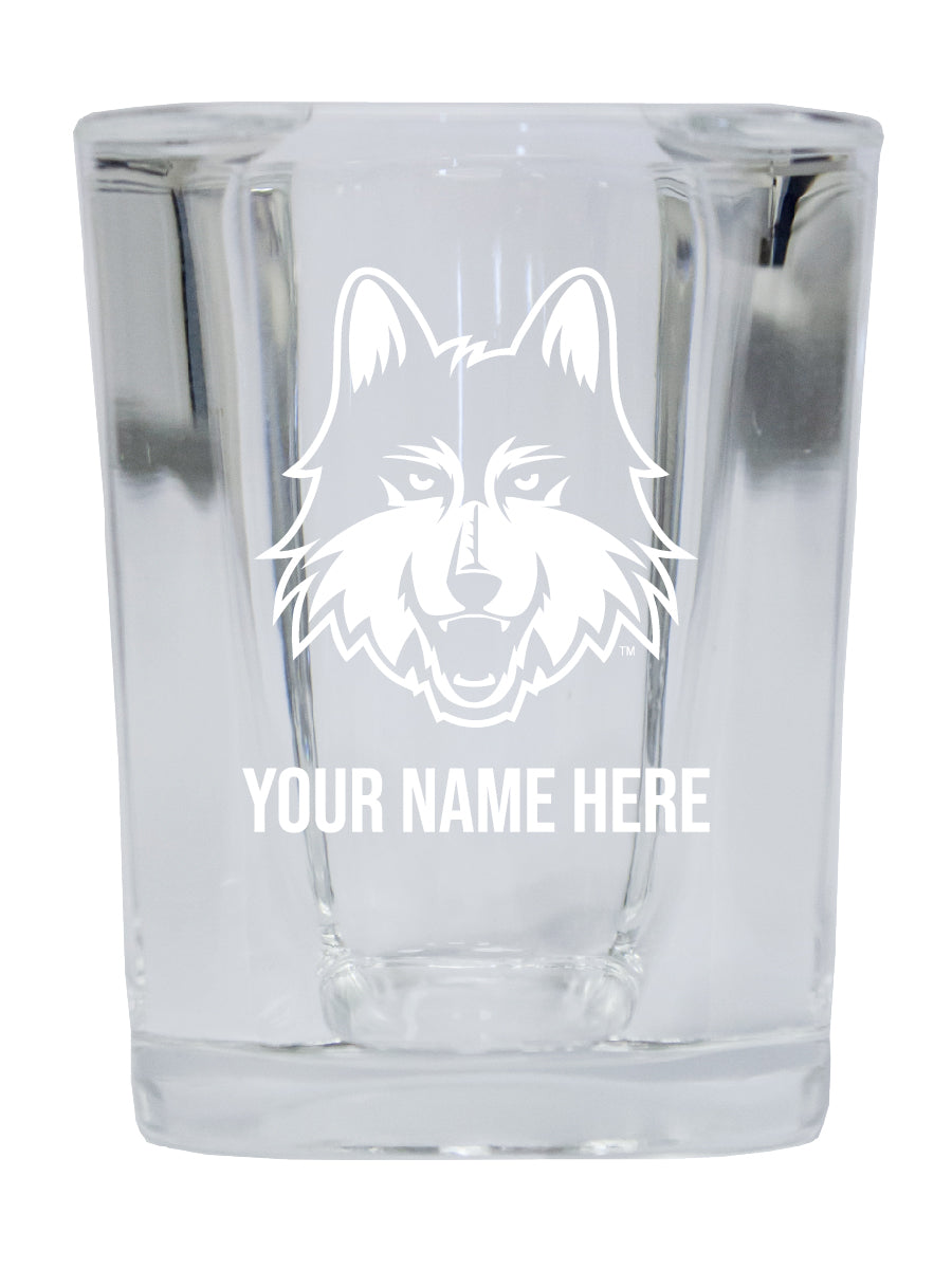 NCAA Loyola University Ramblers Personalized 2oz Stemless Shot Glass - Custom Laser Etched 4-Pack