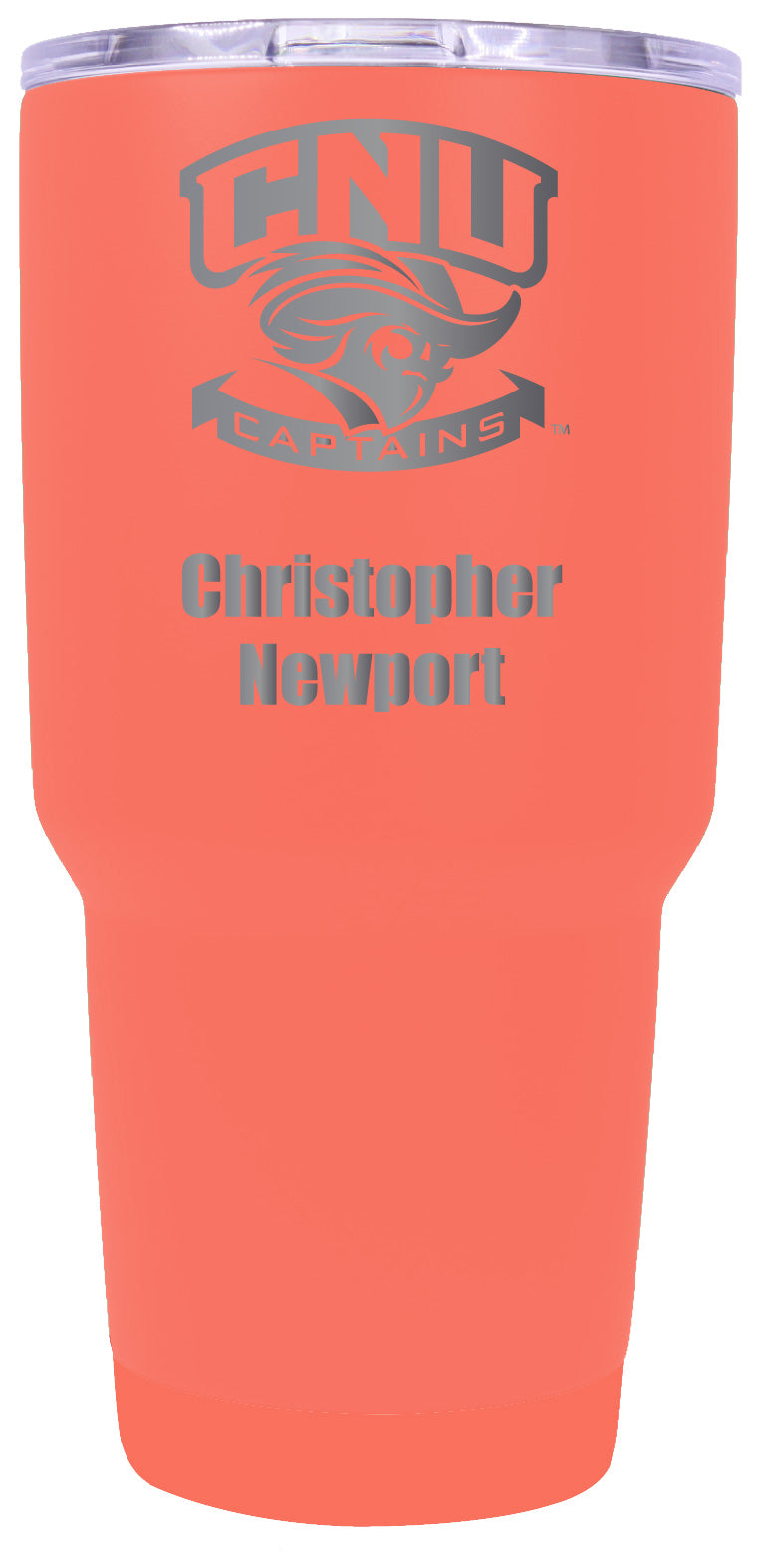 Christopher Newport Captains Premium Laser Engraved Tumbler - 24oz Stainless Steel Insulated Mug Choose Your Color.