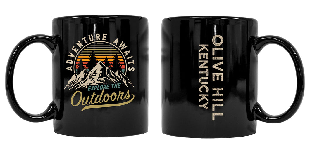 Olive Hill Kentucky Souvenir Adventure Awaits 8 oz Coffee Mug 2-Pack