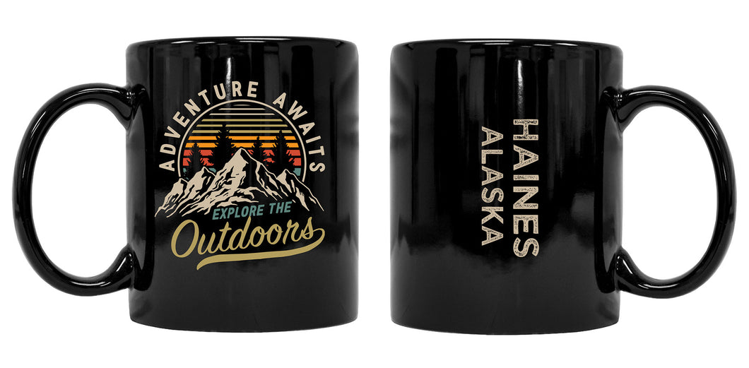 Haines Alaska Souvenir Adventure Awaits 8 oz Coffee Mug 2-Pack