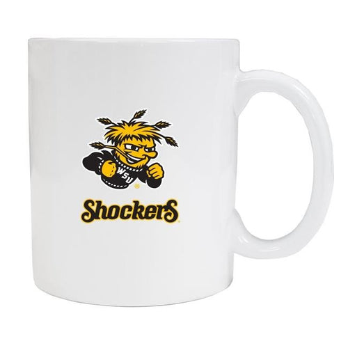 Wichita State Shockers White Ceramic NCAA Fan Mug 2-Pack (White)