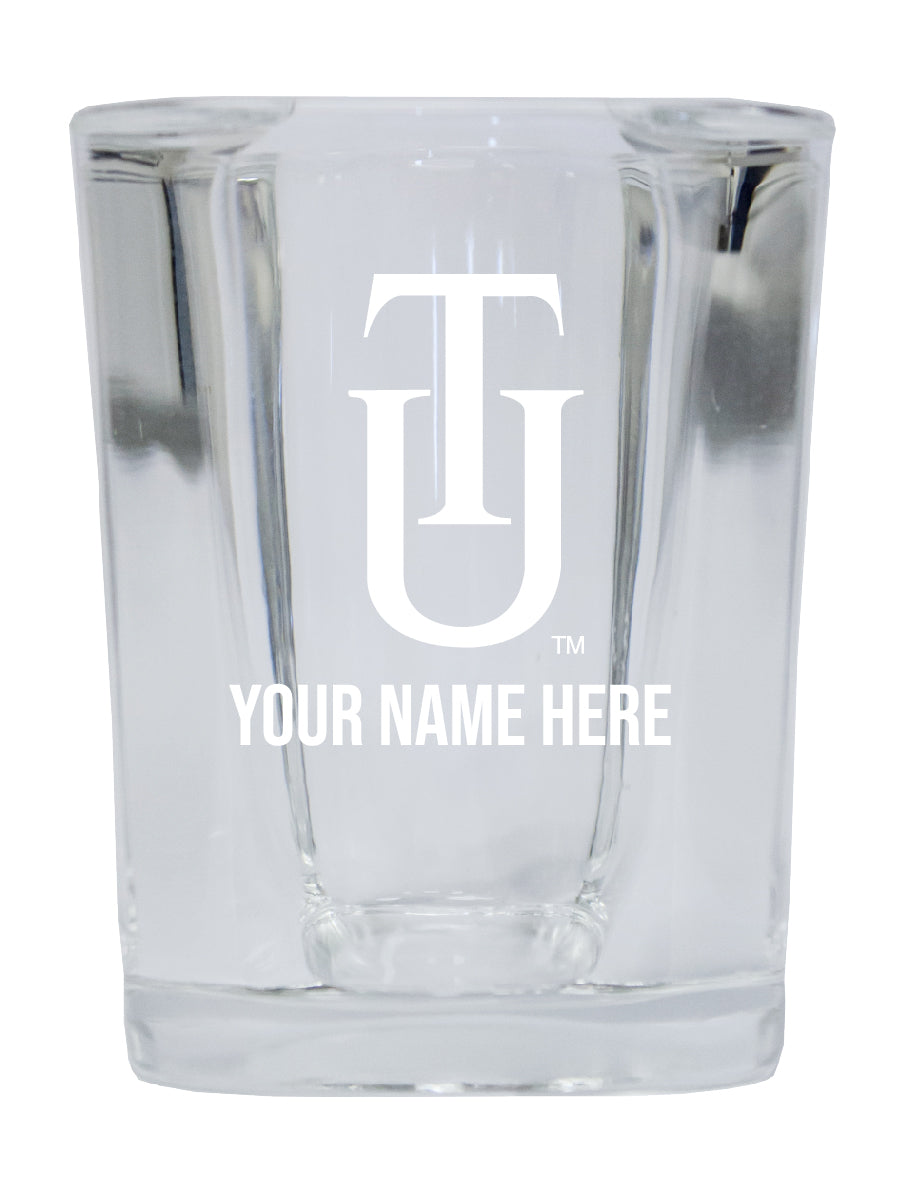 NCAA Tuskegee University Personalized 2oz Stemless Shot Glass - Custom Laser Etched 4-Pack