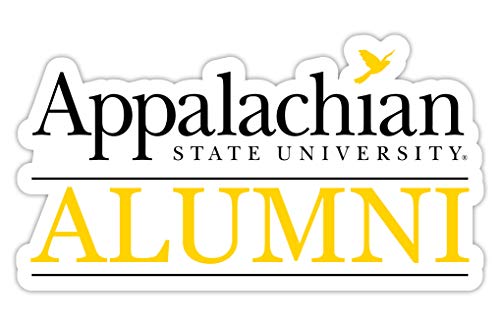 Appalachian State 4-Inch Alumni 4-Pack NCAA Vinyl Sticker - Durable School Spirit Decal
