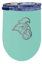 Load image into Gallery viewer, Coastal Carolina University 12 oz Etched Insulated Wine Stainless Steel Tumbler - Choose Your Color
