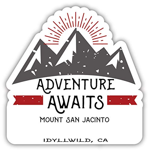 Mount San Jacinto Idyllwild California Souvenir Decorative Stickers (Choose theme and size)
