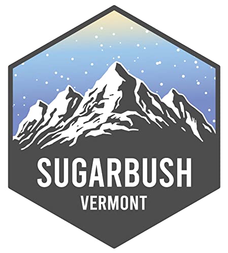 Sugarbush Vermont Ski Snowboard Adventures Souvenir 4 Inch Fridge Magnet Mountain Design