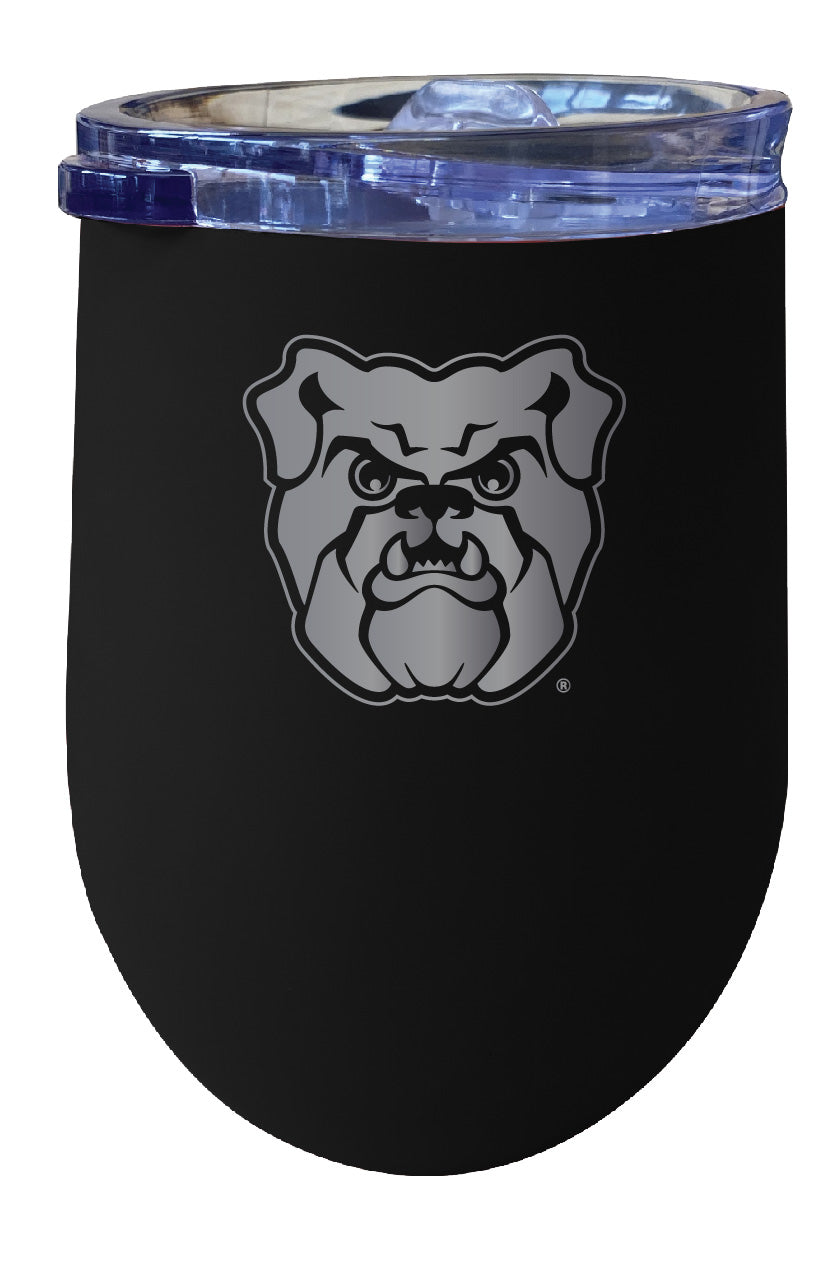 Butler Bulldogs 12 oz Etched Insulated Wine Stainless Steel Tumbler - Choose Your Color