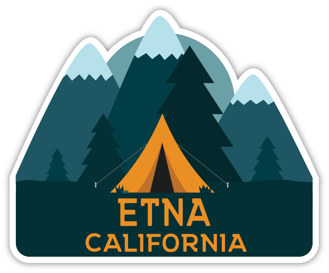 Etna California Souvenir Decorative Stickers (Choose theme and size)