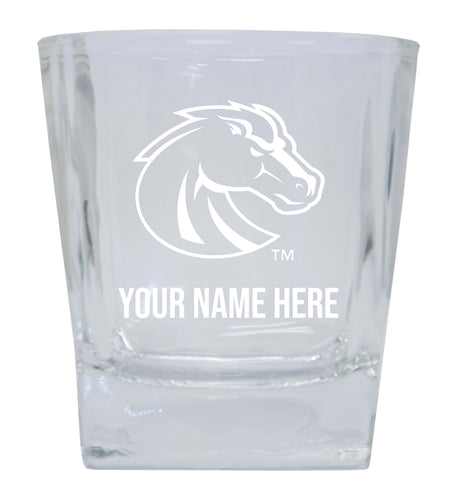 Boise State Broncos NCAA Spirit Elegance - 5 ozPersonalized With Custom Name Etched Shooter Glass Tumbler