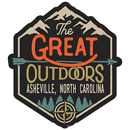 Asheville North Carolina The Great Outdoors Design 4-Inch Fridge Magnet