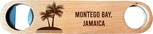Montego Bay, Jamaica, Wooden Bottle Opener palm design