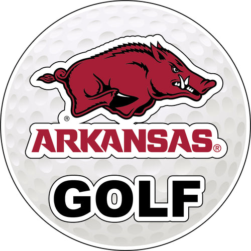 Arkansas Razorbacks 4-Inch Round Golf NCAA Fairway Fervor Vinyl Decal Sticker