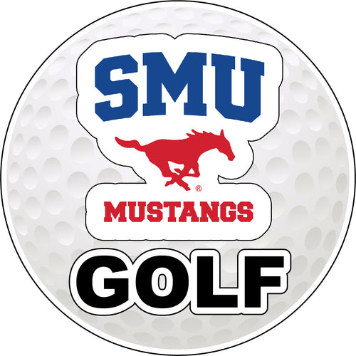 Southern Methodist University 4-Inch Round Golf NCAA Fairway Fervor Vinyl Decal Sticker
