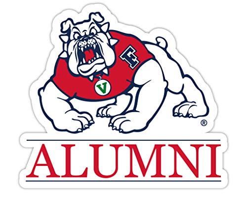 Fresno State Bulldogs 4-Inch Alumni 4-Pack NCAA Vinyl Sticker - Durable School Spirit Decal