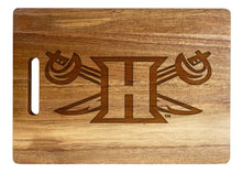 Load image into Gallery viewer, Hampton University Classic Acacia Wood Cutting Board - Small Corner Logo
