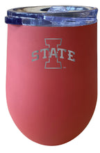 Load image into Gallery viewer, Iowa State Cyclones 12 oz Etched Insulated Wine Stainless Steel Tumbler - Choose Your Color
