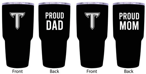 Troy University Proud Parent 24 oz Insulated Tumblers Set - Black, Mom & Dad Edition
