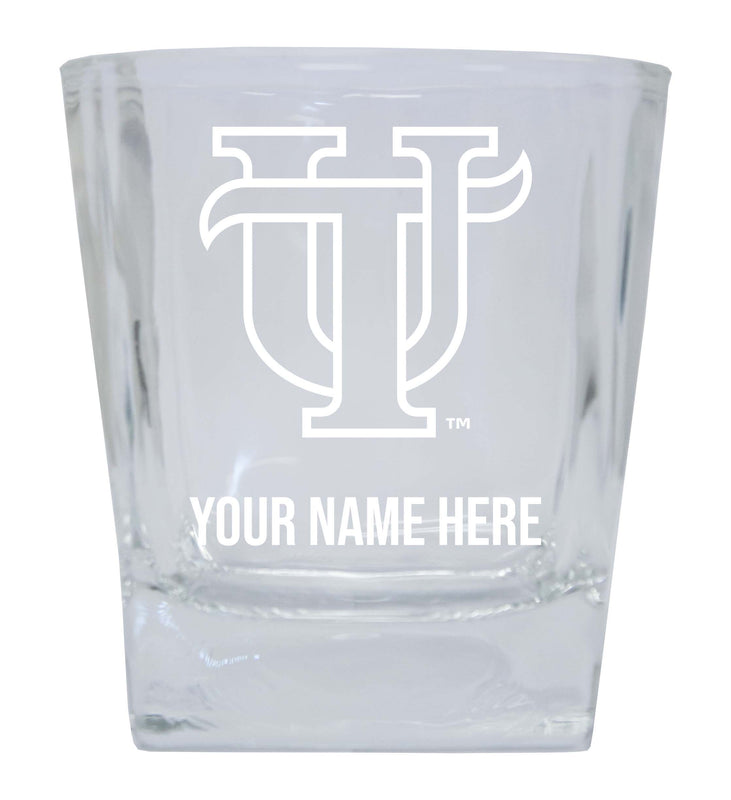 University of Tampa Spartans  Personalized NCAA Spirit Elegance 10oz Etched Glass Tumbler