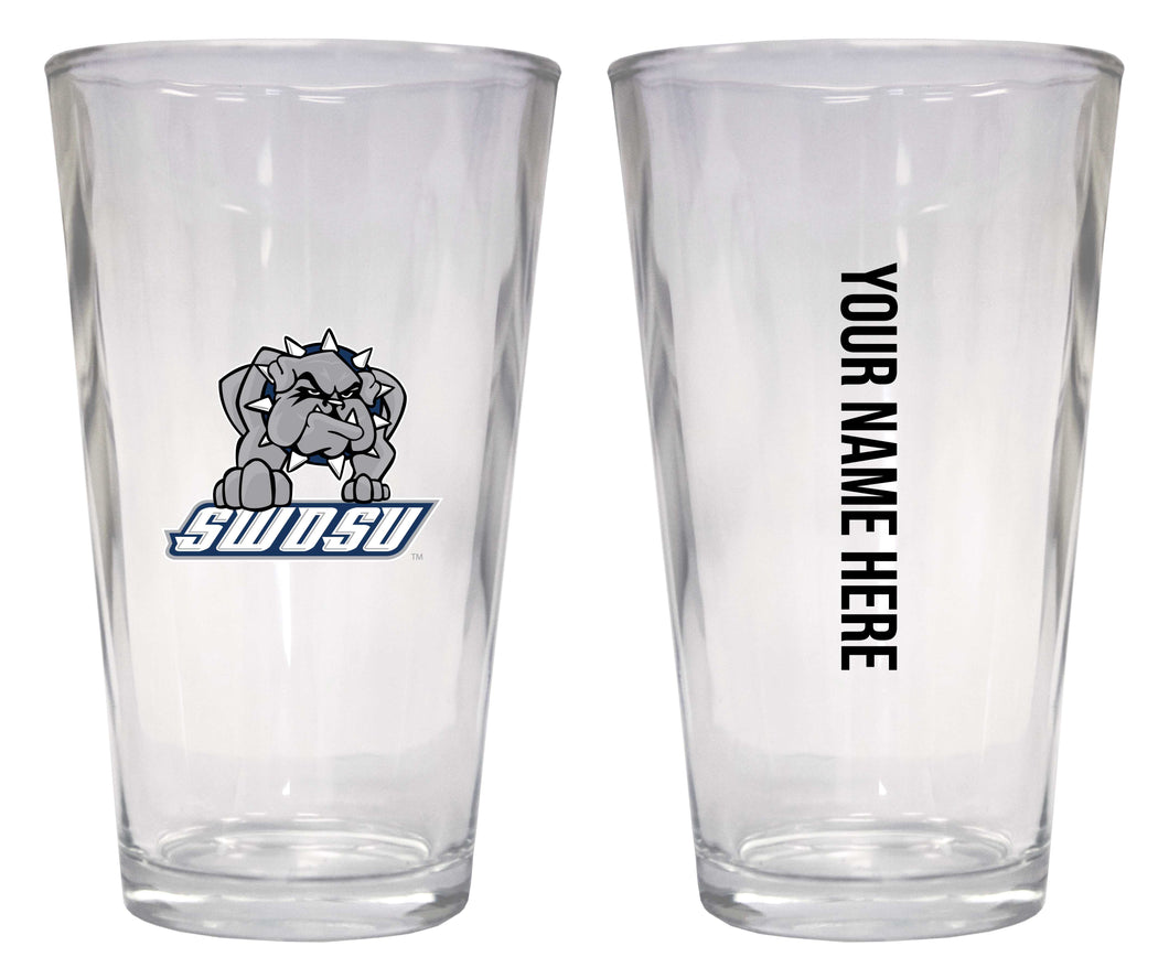 Customizable NCAA Southwestern Oklahoma State University 16 oz Pint Glass – Perfect Gift Personalized With your own  or any fan name