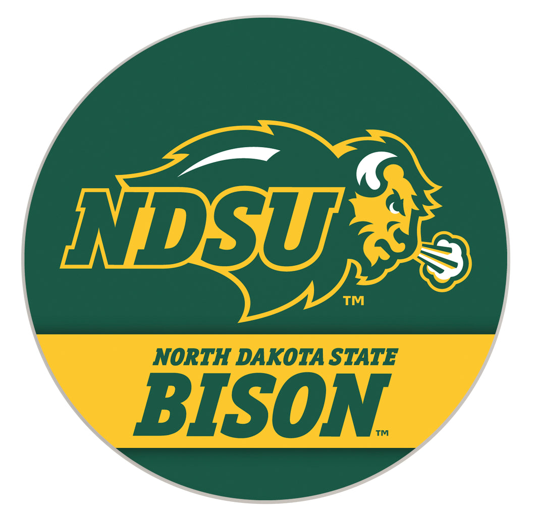 North Dakota State Bison Officially Licensed Paper Coasters (4-Pack) - Vibrant, Furniture-Safe Design