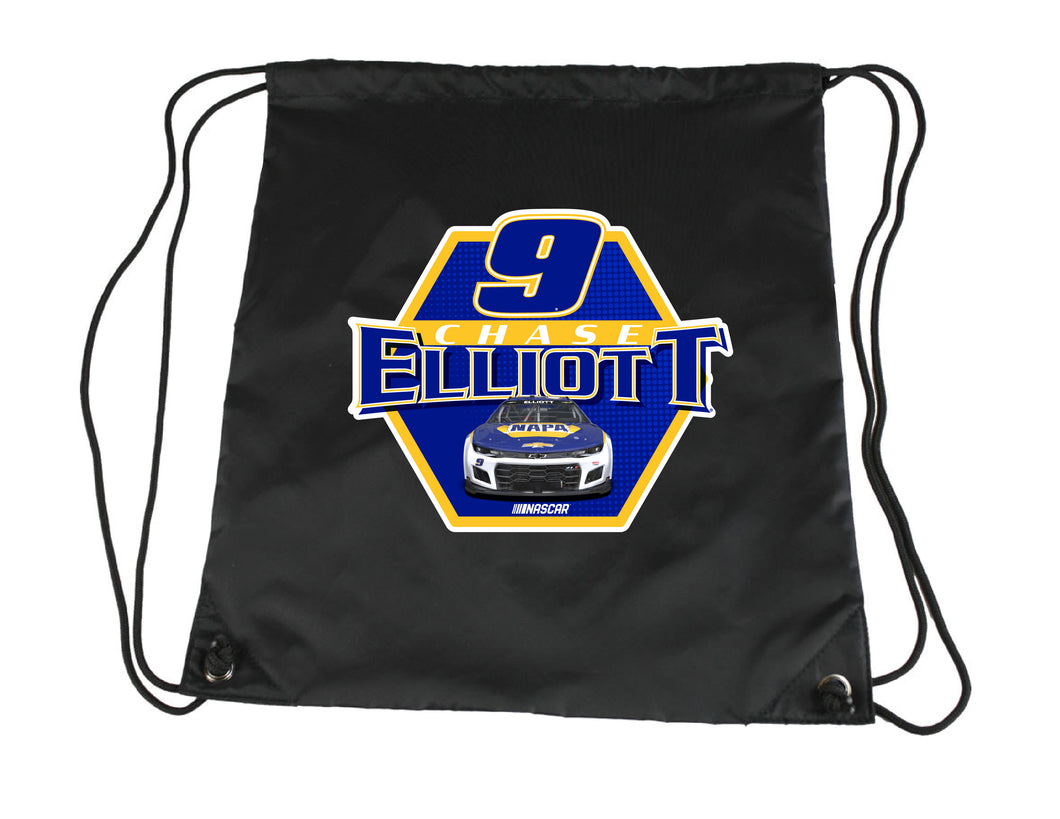 #9 Chase Elliott Officially Licensed Nascar Cinch Bag with Drawstring