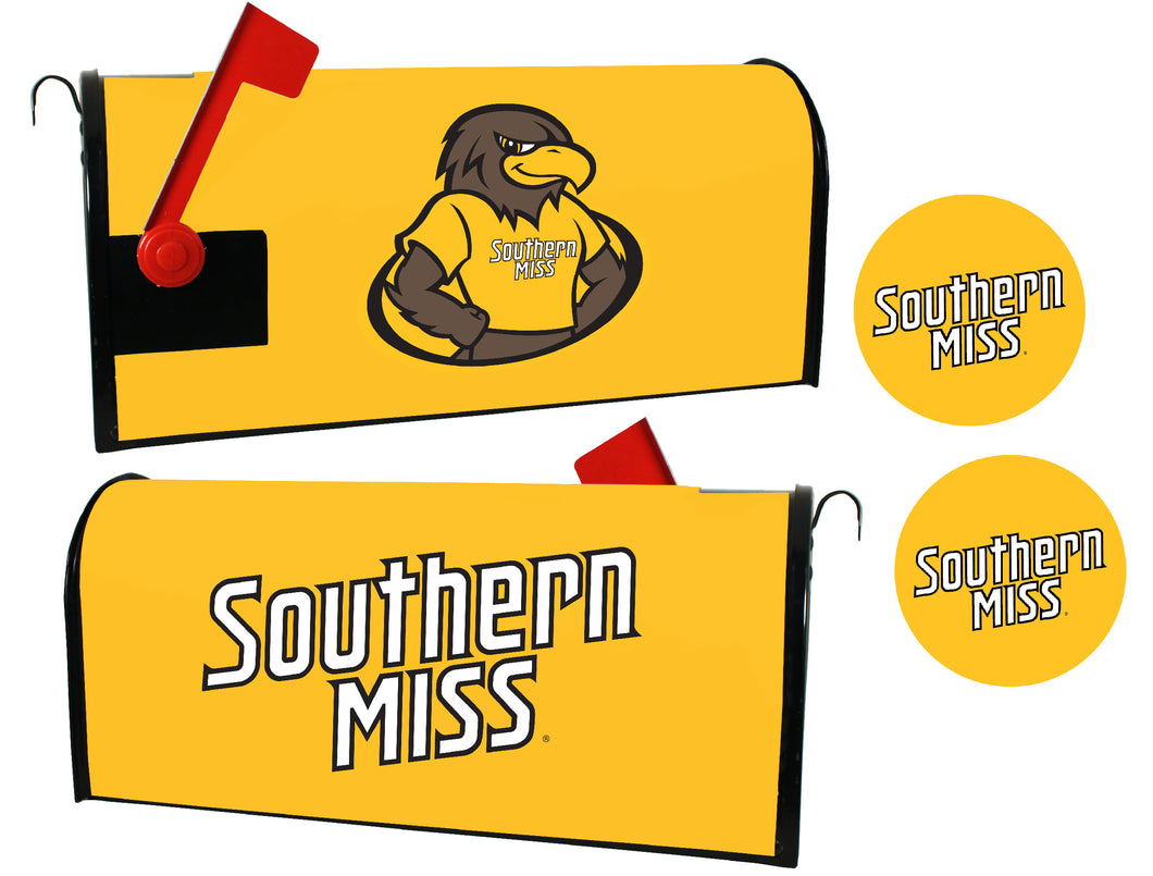 Southern Mississippi Golden Eagles NCAA Officially Licensed Mailbox Cover & Sticker Set