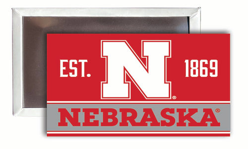 Nebraska Cornhuskers  2x3-Inch NCAA Vibrant Collegiate Fridge Magnet - Multi-Surface Team Pride Accessory Single Unit