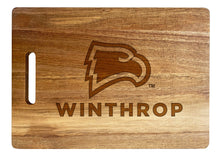 Load image into Gallery viewer, Winthrop University Classic Acacia Wood Cutting Board - Small Corner Logo
