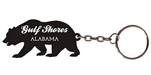 Gulf Shores Alabama Souvenir Metal Bear Keychain