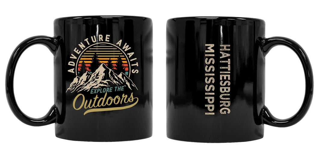 Hattiesburg Mississippi Souvenir Adventure Awaits 8 oz Coffee Mug 2-Pack