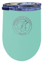 Load image into Gallery viewer, Norfolk State University 12 oz Etched Insulated Wine Stainless Steel Tumbler - Choose Your Color
