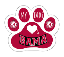 Load image into Gallery viewer, Alabama Crimson Tide Dog Sticker-Alabama Dog Peel And Stick Decal
