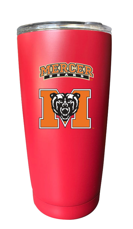 Mercer University NCAA Insulated Tumbler - 16oz Stainless Steel Travel Mug Choose Your Color