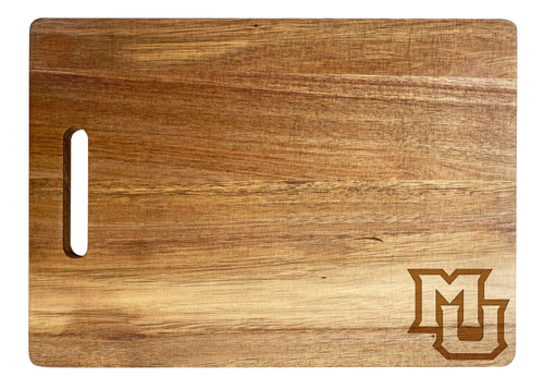 Marquette Golden Eagles Classic Acacia Wood Cutting Board - Small Corner Logo