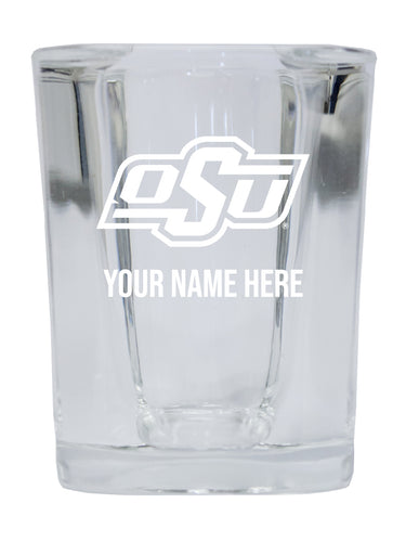 NCAA Oklahoma State Cowboys Personalized 2oz Stemless Shot Glass - Custom Laser Etched 4-Pack