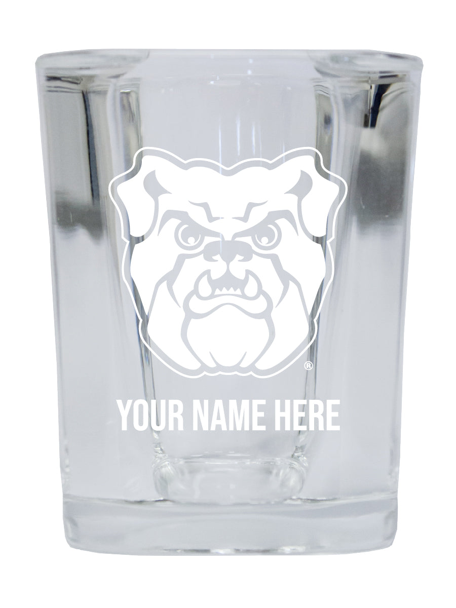 NCAA Butler Bulldogs Personalized 2oz Stemless Shot Glass - Custom Laser Etched 4-Pack