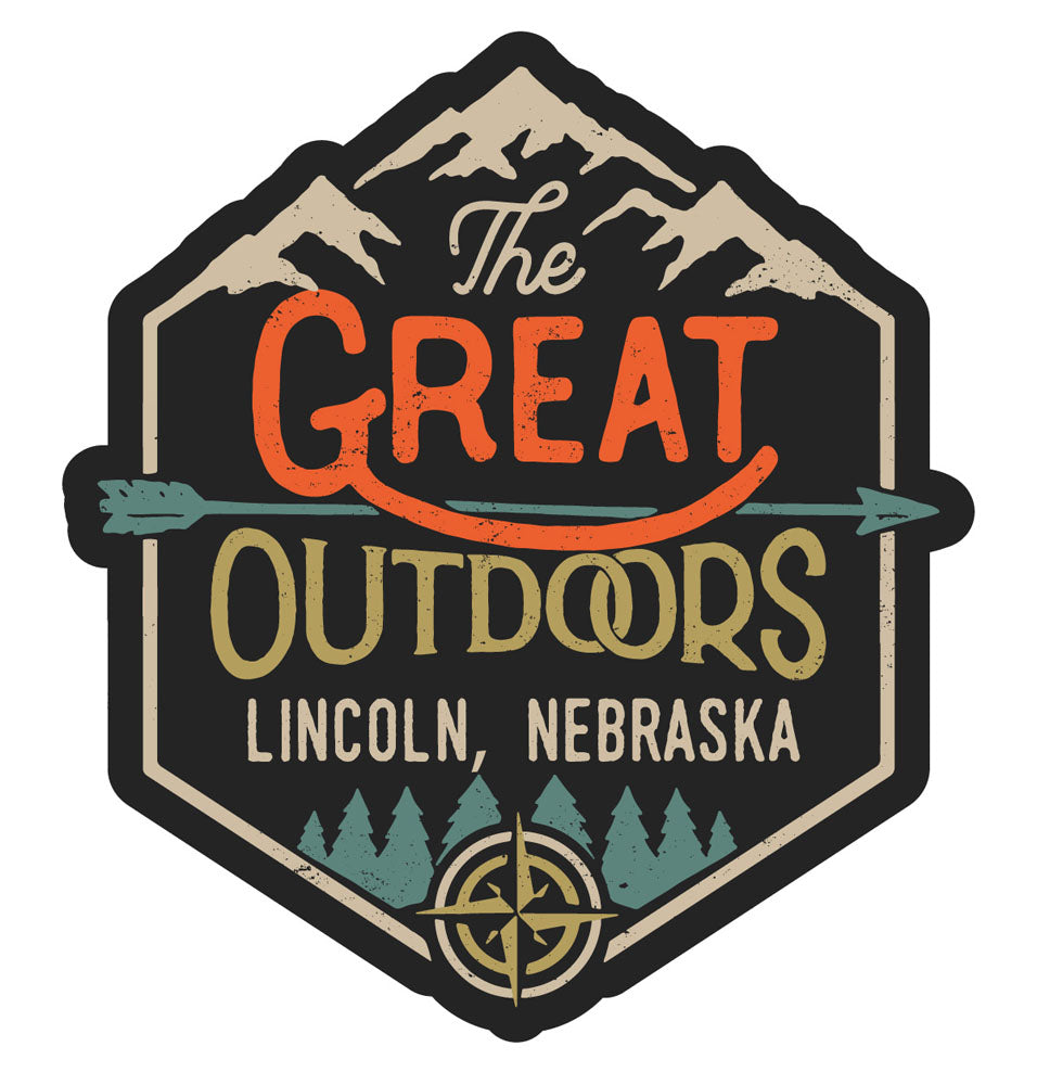 Lincoln Nebraska Souvenir Decorative Stickers (Choose theme and size)