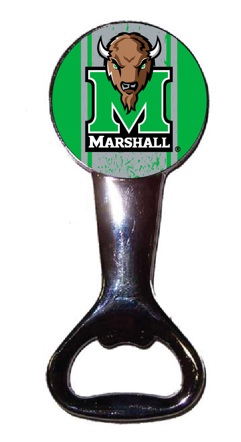 Marshall Thundering Herd Officially Licensed Magnetic Metal Bottle Opener - Tailgate & Kitchen Essential