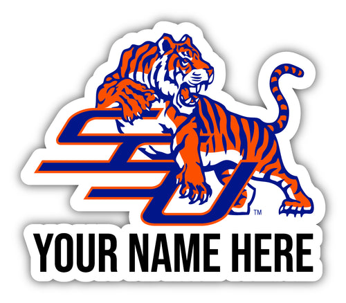 Savannah State University 9x14-Inch Mascot Logo NCAA Custom Name Vinyl Sticker - Personalize with Name