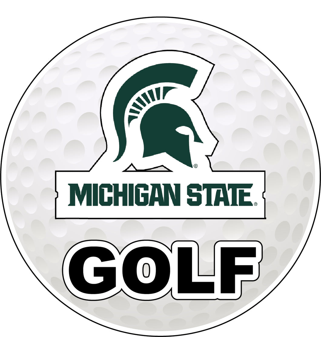 Michigan State Spartans 4-Inch Round Golf NCAA Fairway Fervor Vinyl Decal Sticker