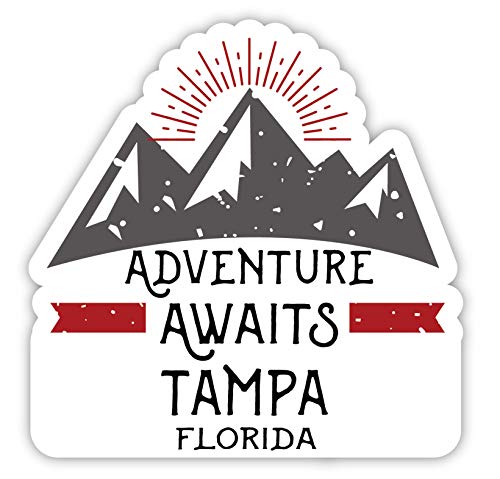 Tampa Florida Souvenir 4-Inch Fridge Magnet Adventure Awaits Design